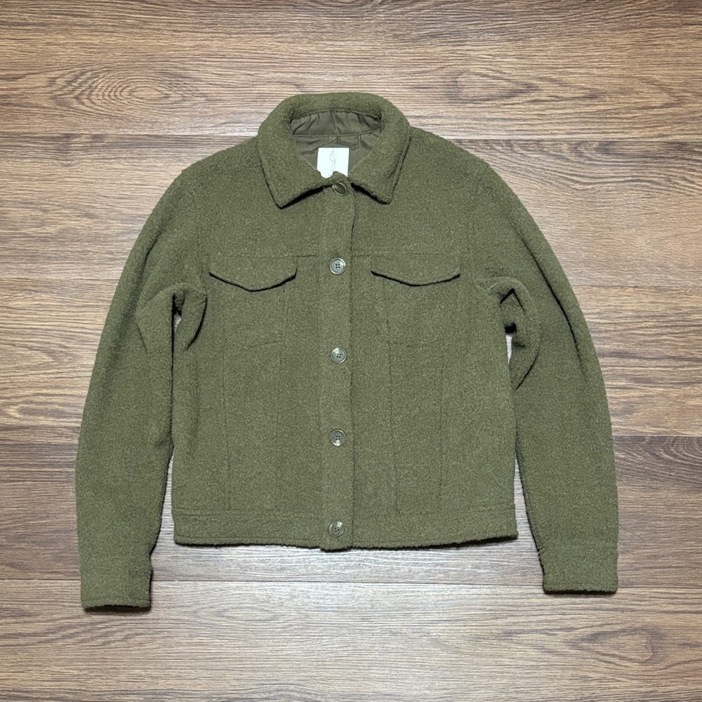 Joie Olive Teddy Jacket